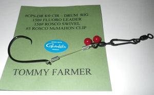 "Tommy Farmer" FISH FINDER Drum Rig